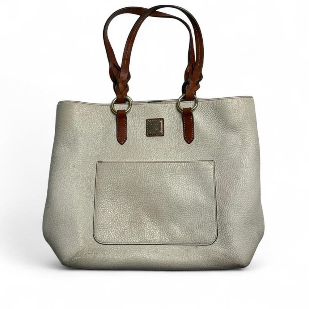 Dooney & Bourke cream pebble grain Tammy tote leather tote bag & BourkePurse